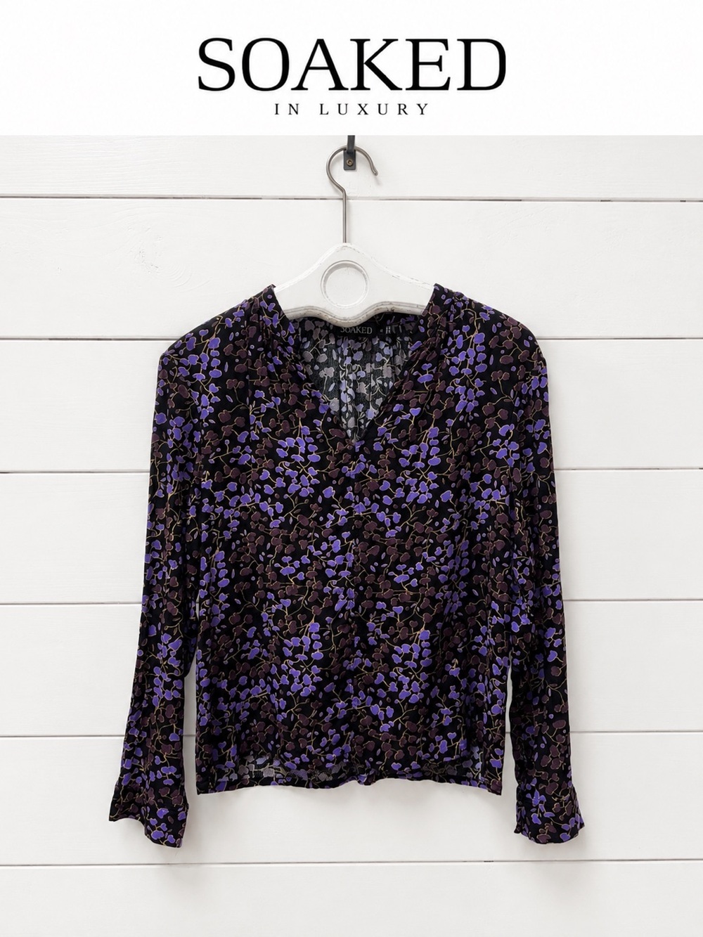 SOAKED Floral Blouse – Size M